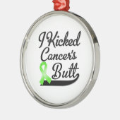 Non-Hodgkins Lymphom Krebs I Kickter Hintern Ornament Aus Metall (Links)