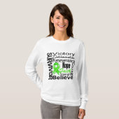 Non-Hodgkins Lymphom-Überlebend-Collage T-Shirt (Vorne ganz)