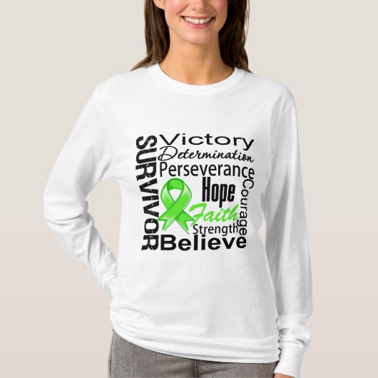 Non-Hodgkins Lymphom-Überlebend-Collage T-Shirt (Vorderseite)