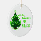 Non-Hodgkins Lymphom Weihnachtswunder Keramikornament (Rechts)