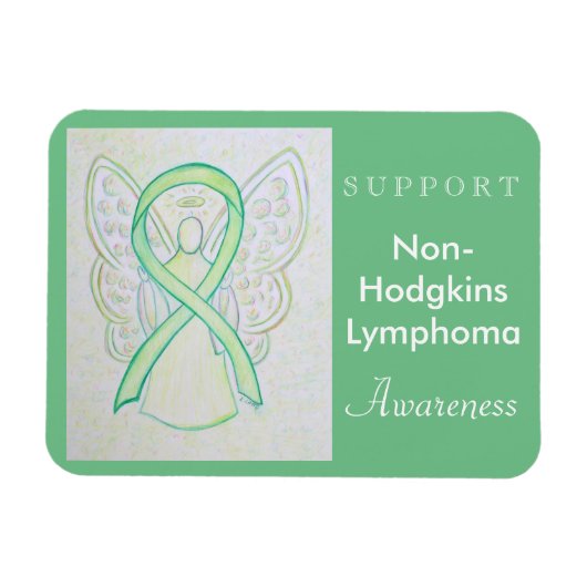 Non-Hodgkins Lymphoma Awareness Angel Magnet (Horizontal)