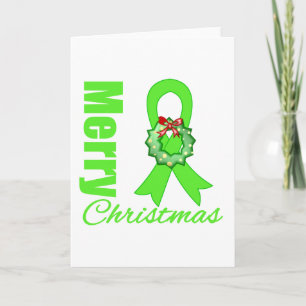 Non-Hodgkins Lymphoma Awareness Merry Christmas R Feiertagskarte