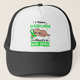 Non-Hodgkin's Lymphoma Awareness Month Ribbon Gesc Truckerkappe