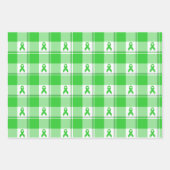 Non-Hodgkin's Lymphoma Awareness Plaid Lime Green Geschenkpapier Set (Vorderseite 2)