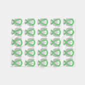 Non-Hodgkin's Lymphoma Awareness Ribbon Blankets Fleecedecke (Vorderseite (Horizontal))