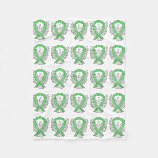 Non-Hodgkin's Lymphoma Awareness Ribbon Blankets Fleecedecke (Vorderseite)