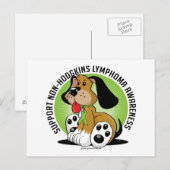 Non-Hodgkins Lymphoma Dog Postkarte (Vorne/Hinten)