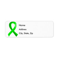 Non-Hodgkin's Lymphoma Lime Green Ribbon 3