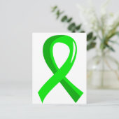 Non-Hodgkin's Lymphoma Lime Green Ribbon 3 Postkarte (Stehend Vorderseite)