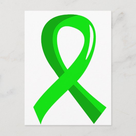 Non-Hodgkin's Lymphoma Lime Green Ribbon 3 Postkarte (Vorderseite)