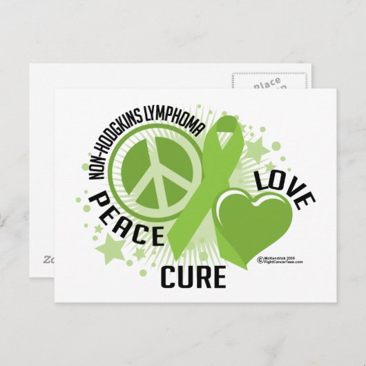 Non Hodgkins Lymphoma PLC Postkarte (Vorne/Hinten)