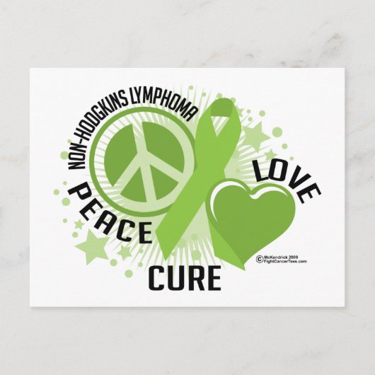 Non Hodgkins Lymphoma PLC Postkarte (Vorderseite)