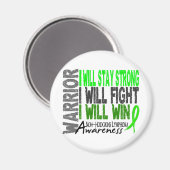 Non-Hodgkins Lymphoma Warrior Magnet (Vorderseite/Rückseite)