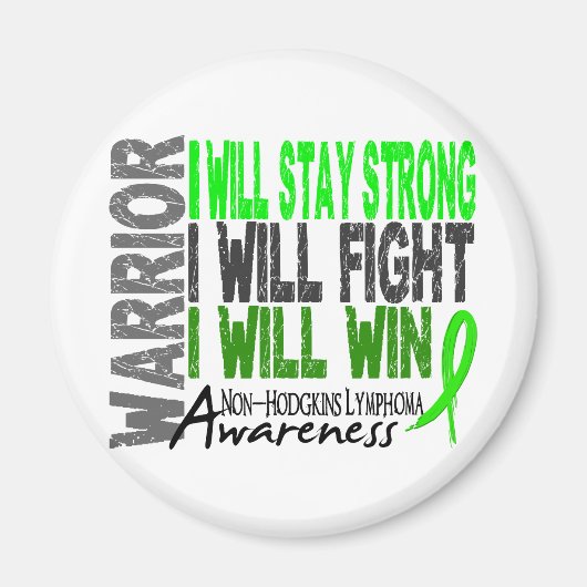 Non-Hodgkins Lymphoma Warrior Magnet (Vorne)