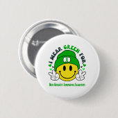 Non-Hodgkin's Lymphooma Awareness Ribbon Support Button (Vorne & Hinten)