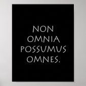 Non Omnia Possumus Omnes Poster (Vorne)