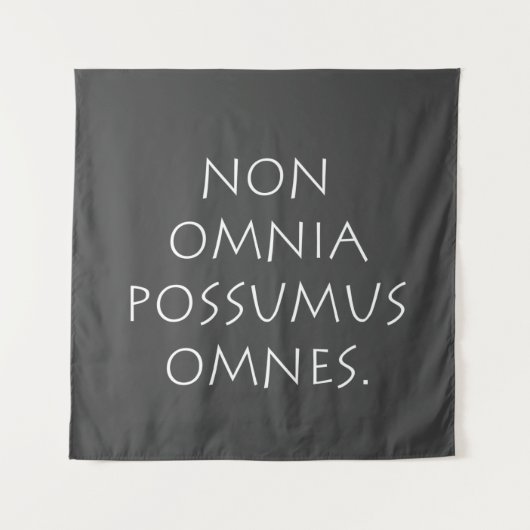 Non Omnia Possumus Omnes Wandteppich (Vorderseite)