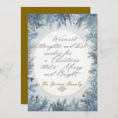 Non photo christmas card feiertagskarte (Vorne/Hinten)