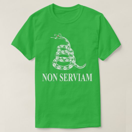 Non Serviam Snake T-Shirt (Design vorne)