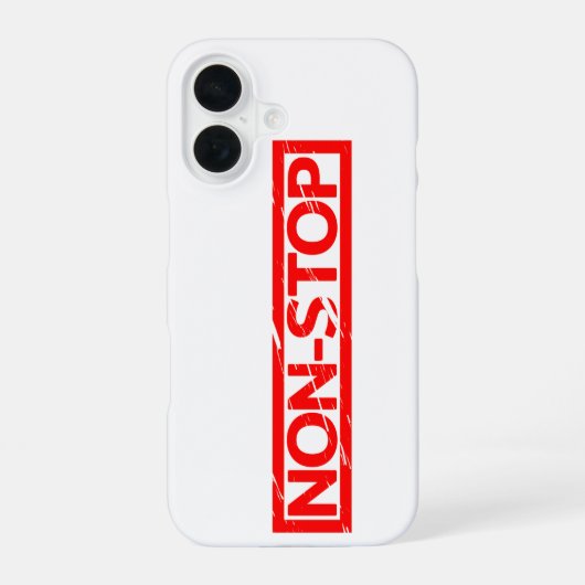 Non-stop-Briefmarke iPhone 16 Hülle (Rückseite)