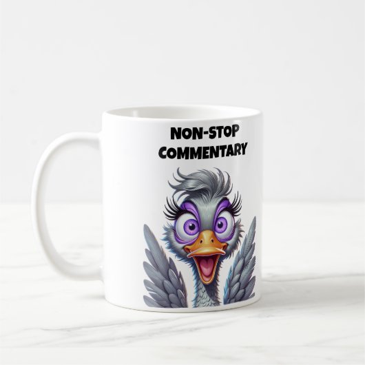 Non-Stop-Kommentarmutter Kaffeetasse (Links)