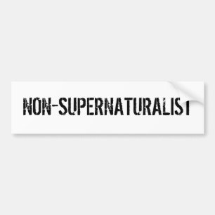 NON-SUPERNATURALIST AUTOAUFKLEBER