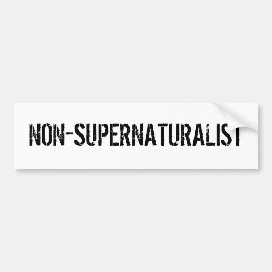 NON-SUPERNATURALIST AUTOAUFKLEBER (Vorne)