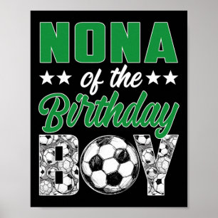 Nona des Geburtstags-Soccer-Jungen Familien-Matchi Poster