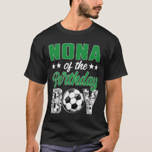 Nona des Geburtstags-Soccer-Jungen Familien-Matchi T-Shirt