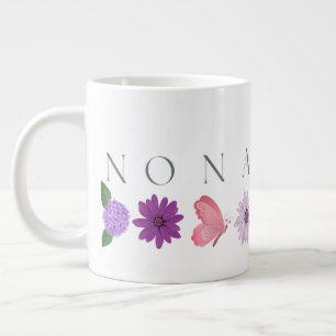 Nona Floral Butterfly, Muttertagsgeschenk für sie Jumbo-Tasse