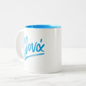 Nona griechisch-godmama zweifarbige tasse (Vorderseite Links)