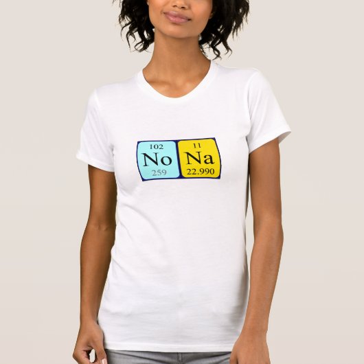 Nona Periodenname Shirt (Vorderseite)