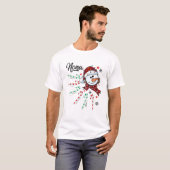 Nona Snowman Candy Cane Weihnachten Weihnachten We T-Shirt (Vorne ganz)