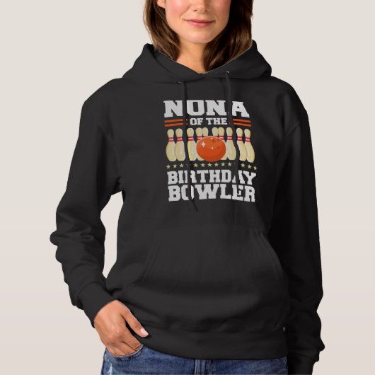 Nona vom Bowler-Tag-Bowling-Party-Cel Hoodie (Vorderseite)