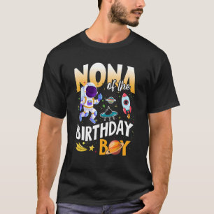 Nona vom Geburtstagsthema Astronaut Boy Space T-Shirt