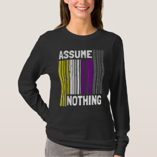 Nonbinär I Lgbt Stolz I Flagge Barcode I Nehme Nic T-Shirt