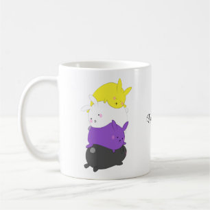 Nonbinäre Bunny Rabbit Kaffeetasse