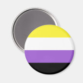Nonbinäre Flagge LGBT Magnet (Vorderseite/Rückseite)