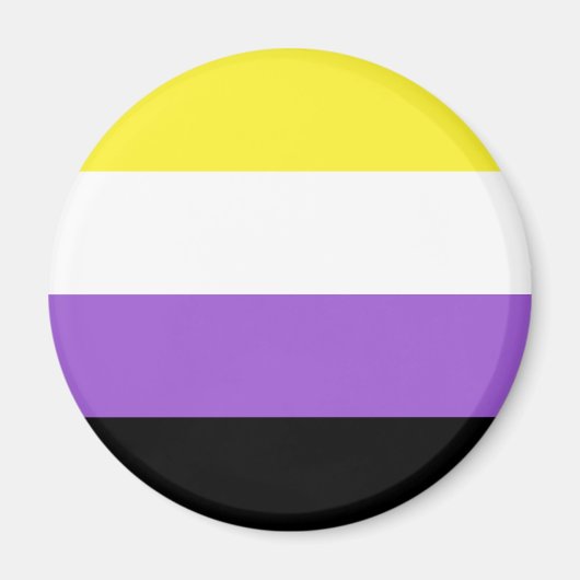 Nonbinäre Flagge LGBT Magnet (Vorne)