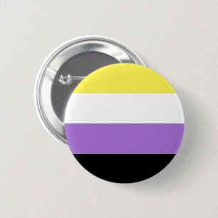 Nonbinäre Pride-Flagge Button
