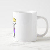 Nonbinäre Pride-Flagge Chai Jumbo-Tasse (Rechts)