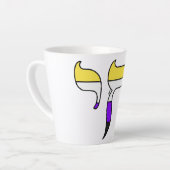 Nonbinäre Pride-Flagge Chai Milchtasse (Linke Ecke)