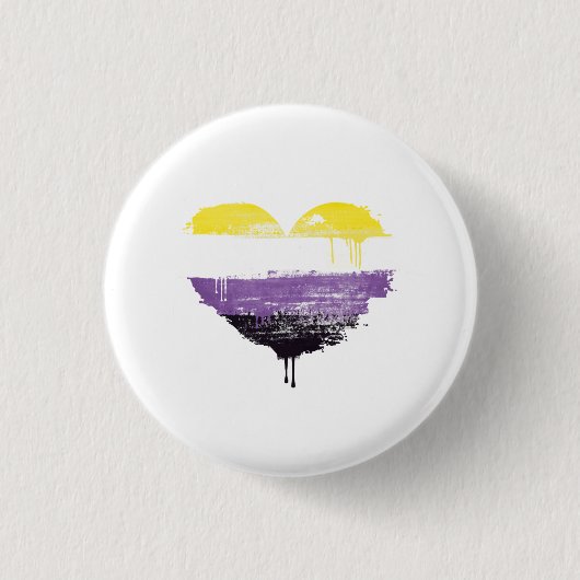 NONBINÄRHERZ BUTTON (Vorderseite)