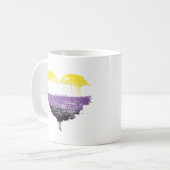 NONBINÄRHERZ KAFFEETASSE (Vorderseite Links)