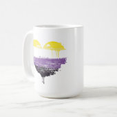NONBINÄRHERZ KAFFEETASSE (Vorderseite Links)