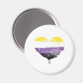 NONBINÄRHERZ MAGNET (Vorderseite/Rückseite)