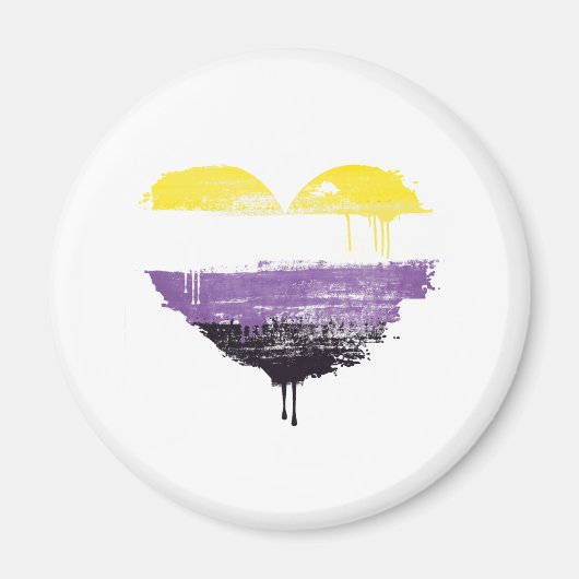 NONBINÄRHERZ MAGNET (Vorne)