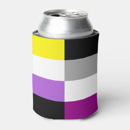 Nonbinary Asexual Dual Pride Flag Dosenkühler (Kanne Vorderseite)