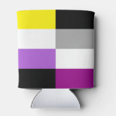 Nonbinary Asexual Dual Pride Flag Dosenkühler (Rückseite)