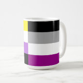 Nonbinary Asexual Dual Pride Flag Kaffeetasse (VorderseiteRechts)